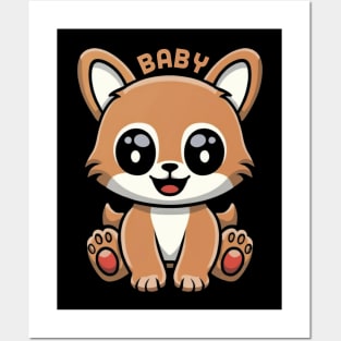 cute baby raccoon Posters and Art